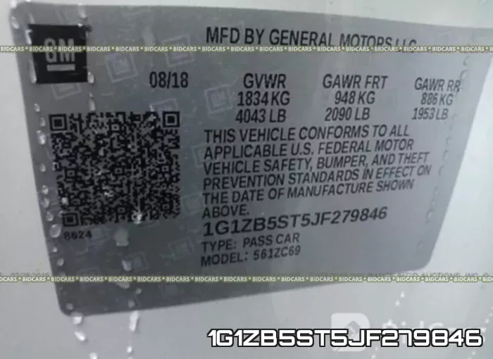 1G1ZB5ST5JF279846 фото 10