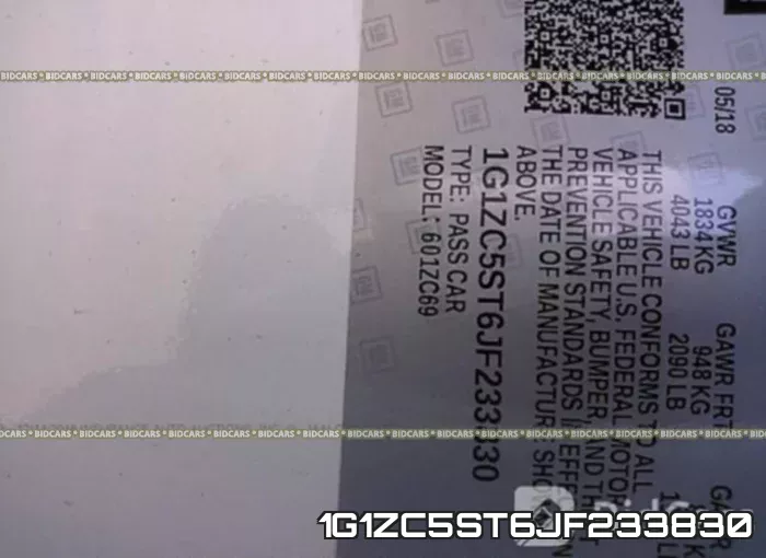 1G1ZC5ST6JF233830 фото 10