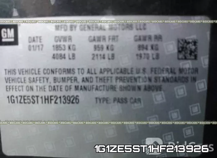 1G1ZE5ST1HF213926 фото 10