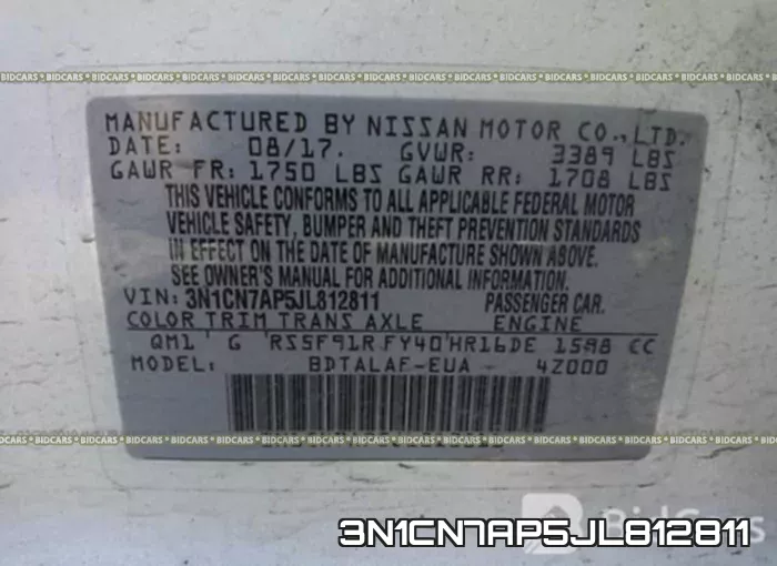 3N1CN7AP5JL812811 фото 10