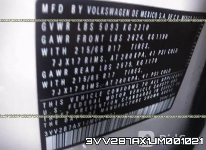 3VV2B7AX1JM001021 фото 10