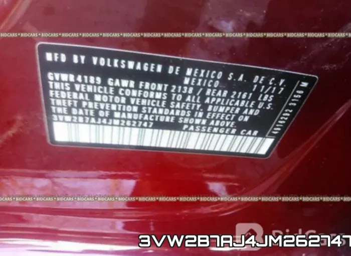 3VW2B7AJ4JM262747 фото 10