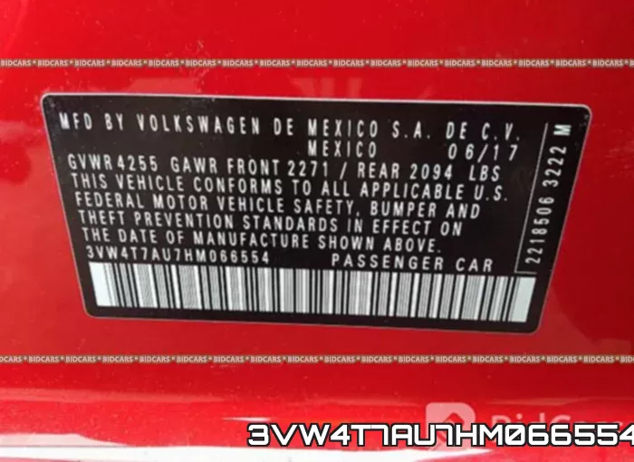 3VW4T7AU7HM066554 фото 10