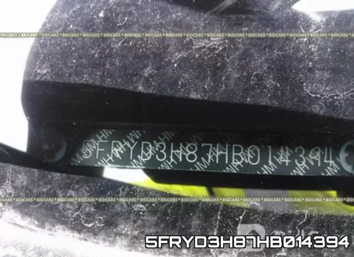 5FRYD3H87HB014394 фото 10