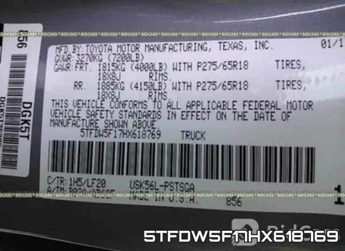 5TFDW5F17HX618769 фото 10