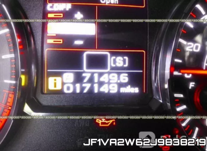 JF1VA2W62J9838219 фото 8