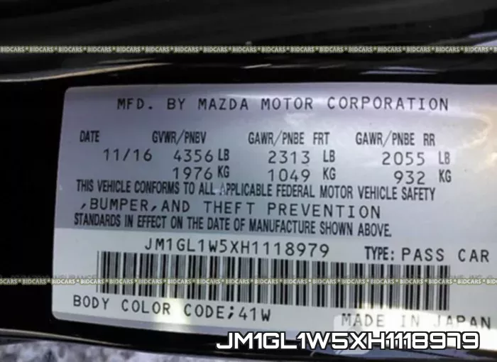 JM1GL1W5XH1118979 фото 10