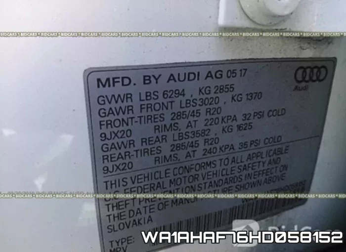 WA1AHAF76HD058152 фото 9