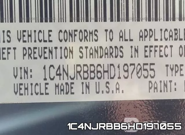 1C4NJRBB6HD197055 фото 7