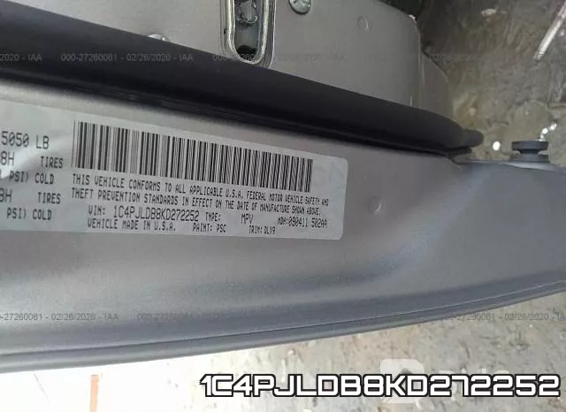 1C4PJLDB8KD272252 фото 7