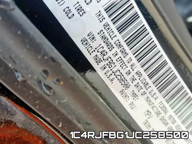 1C4RJFBG1JC258500 фото 2