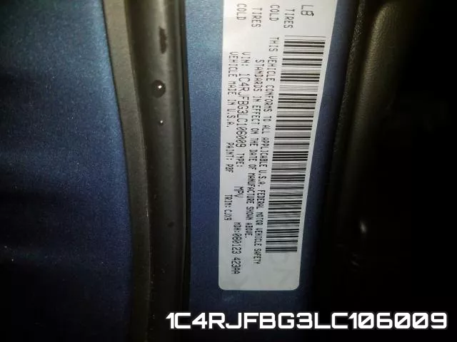 1C4RJFBG3LC106009 фото 2