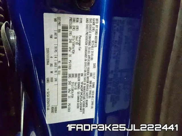 1FADP3K25JL222441 фото 2