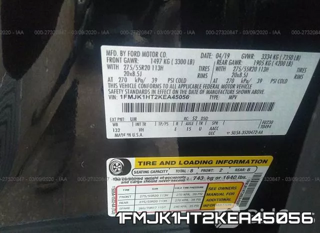 1FMJK1HT2KEA45056 фото 10