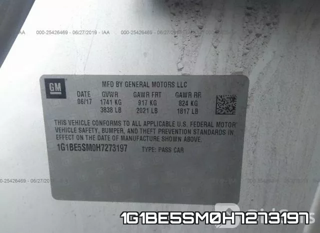 1G1BE5SM0H7273197 фото 10