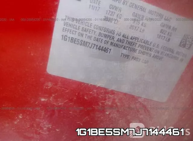 1G1BE5SM7J7144461 фото 10