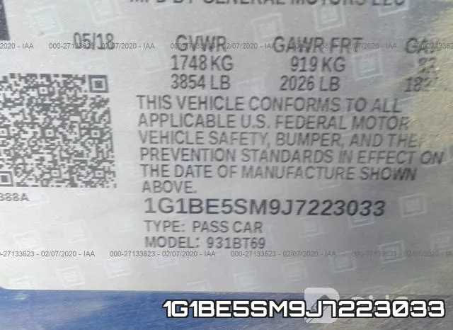 1G1BE5SM9J7223033 фото 10
