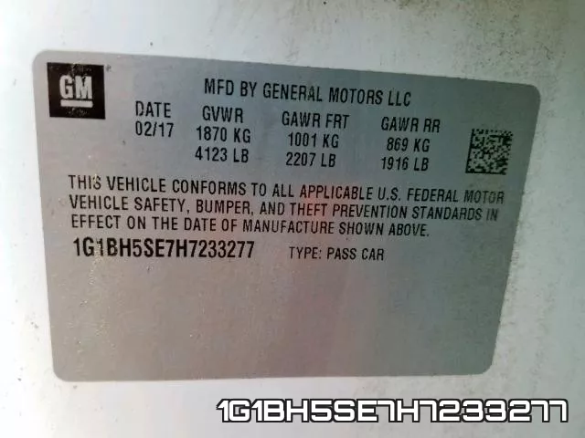1G1BH5SE7H7233277 фото 2