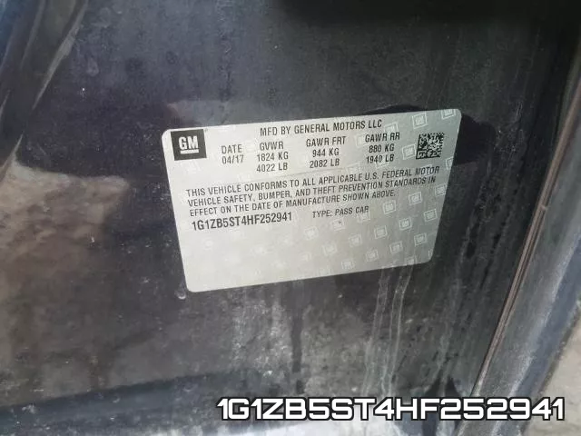 1G1ZB5ST4HF252941 фото 2
