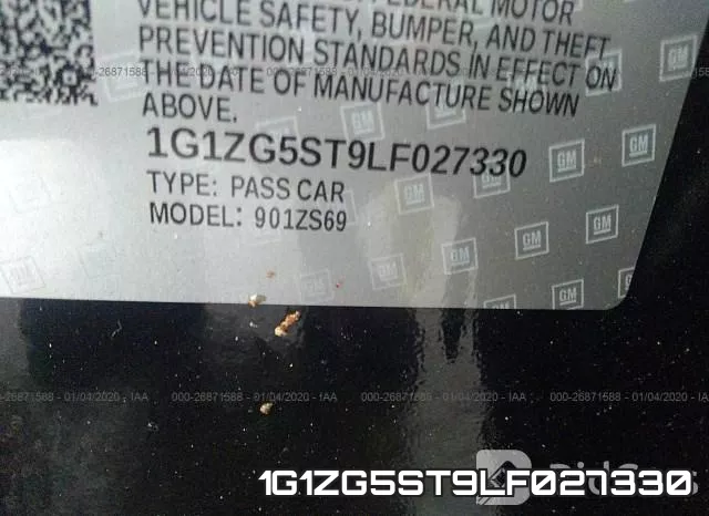 1G1ZG5ST9LF027330 фото 4
