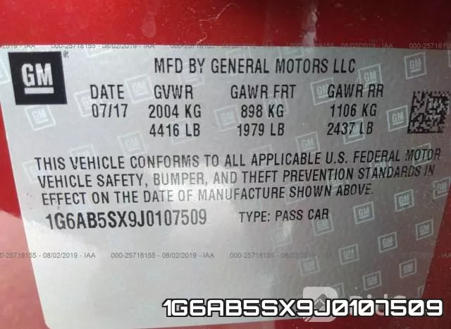 1G6AB5SX9J0107509 фото 10