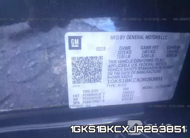 1GKS1BKCXJR263851 фото 10