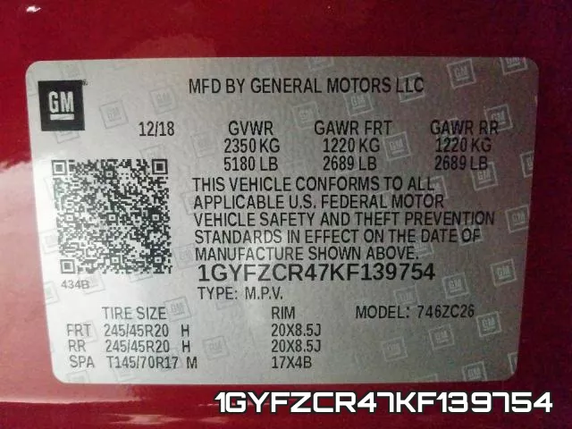 1GYFZCR47KF139754 фото 2