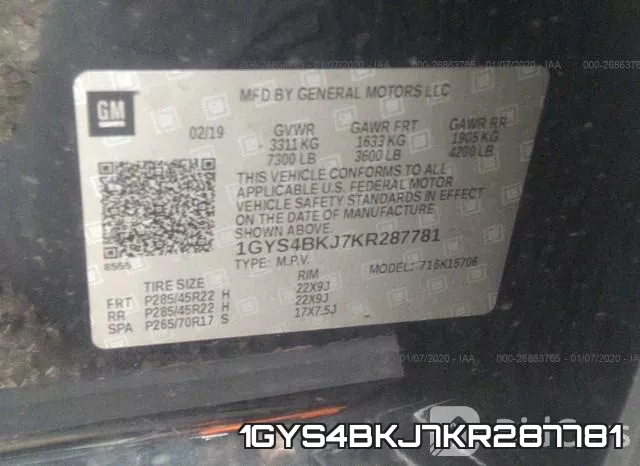 1GYS4BKJ7KR287781 фото 10