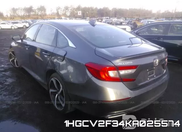 1HGCV2F34KA025574 фото 4