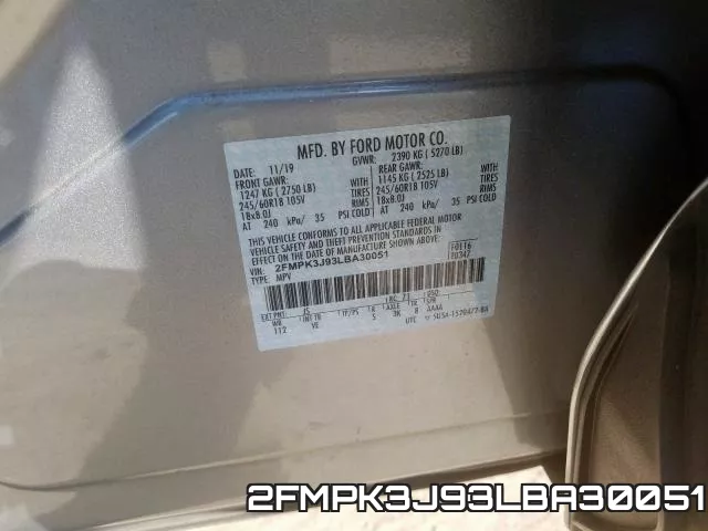 2FMPK3J93LBA30051 фото 2