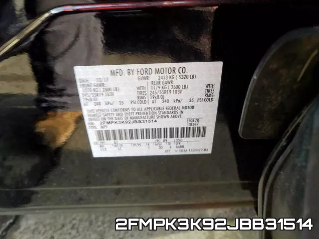 2FMPK3K92JBB31514 фото 2