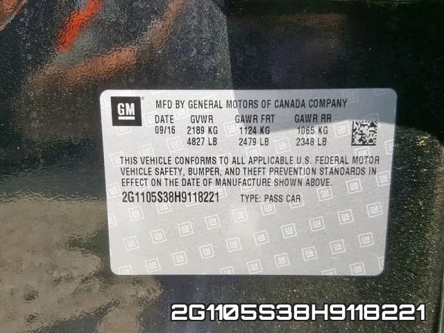 2G1105S38H9118221 фото 2