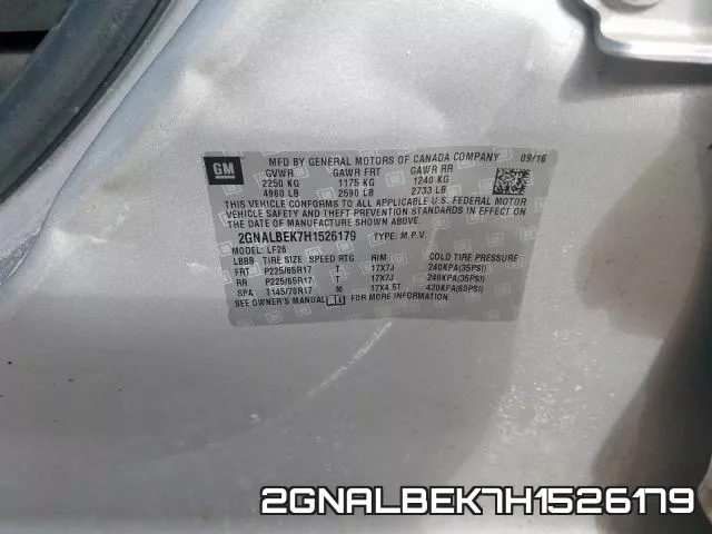 2GNALBEK7H1526179 фото 2