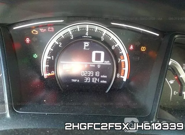 2HGFC2F5XJH610339 фото 5