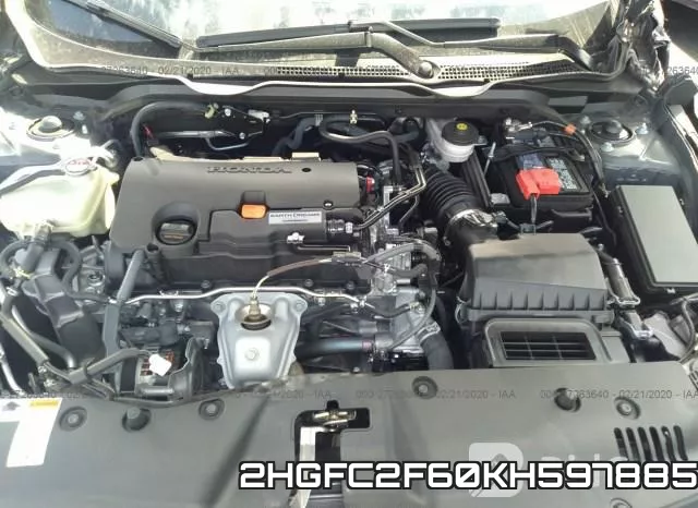 2HGFC2F60KH597885 фото 2