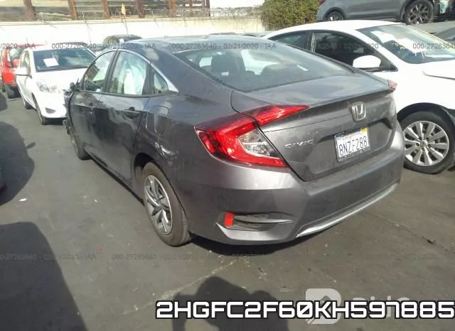 2HGFC2F60KH597885 фото 4