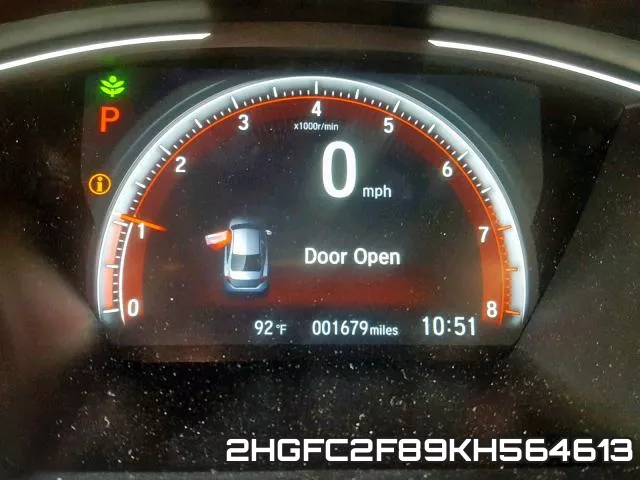 2HGFC2F89KH564613 фото 5