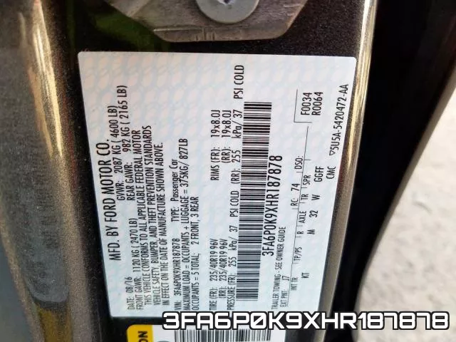 3FA6P0K9XHR187878 фото 2