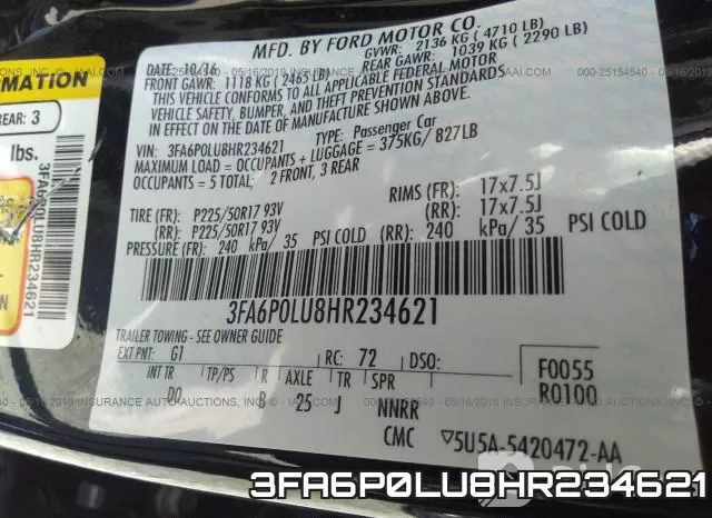 3FA6P0LU8HR234621 фото 6