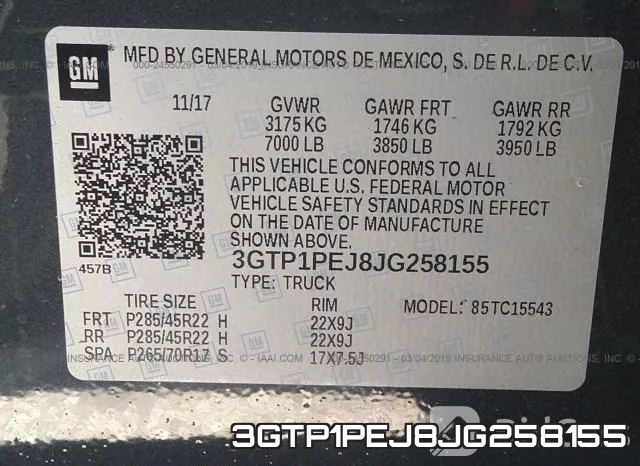 3GTP1PEJ8JG258155 фото 5