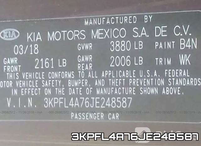 3KPFL4A76JE248587 фото 6