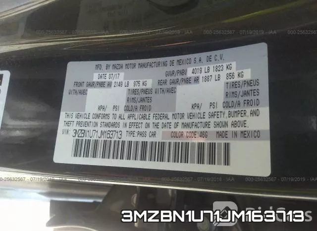 3MZBN1U71JM163713 фото 9