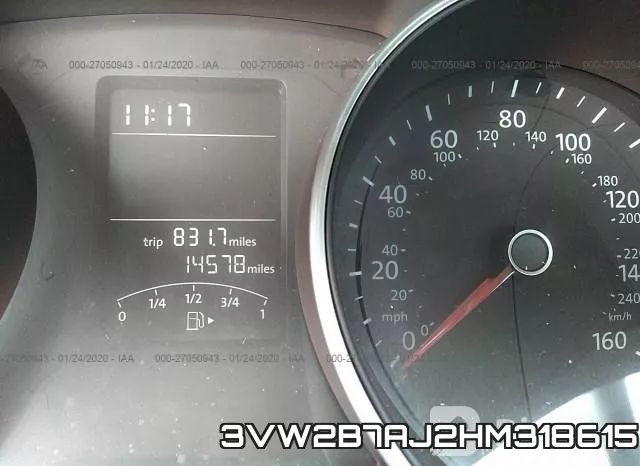 3VW2B7AJ2HM318615 фото 8