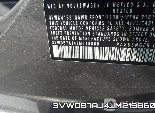 3VWDB7AJ4JM219860 фото 3