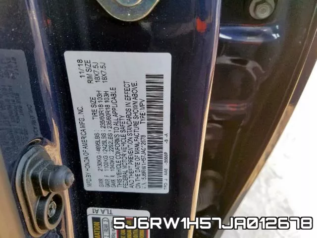 5J6RW1H57JA012678 фото 2