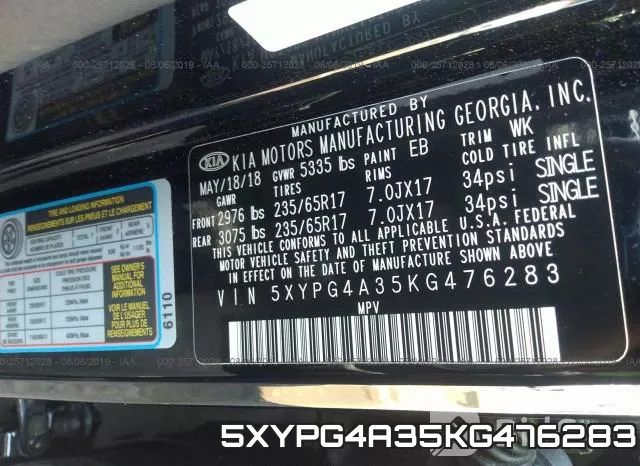 5XYPG4A35KG476283 фото 10