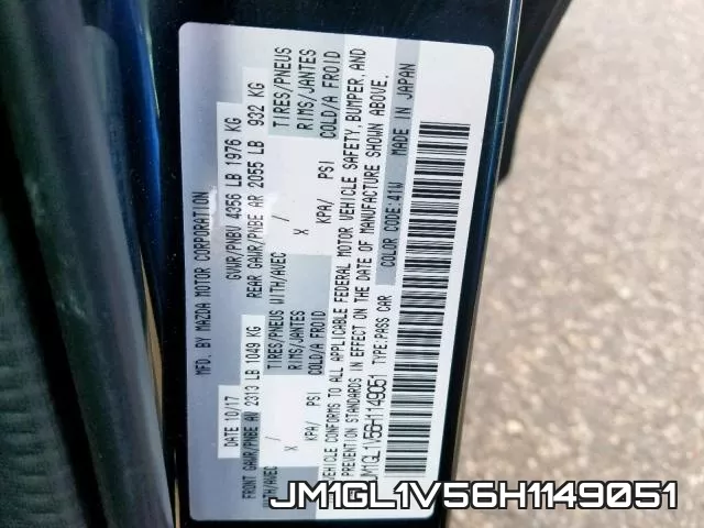 JM1GL1V56H1149051 фото 2
