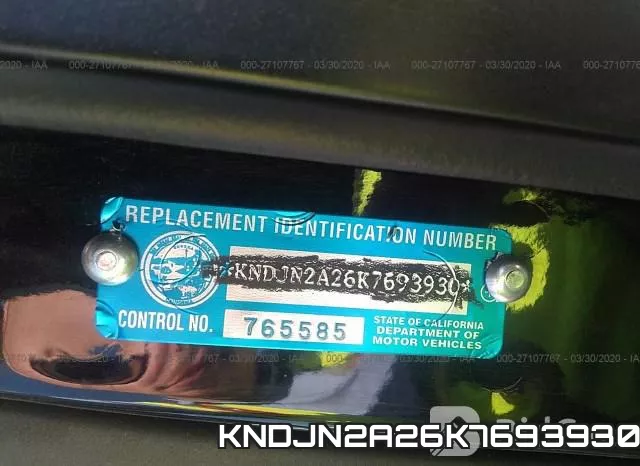 KNDJN2A26K7693930 фото 10