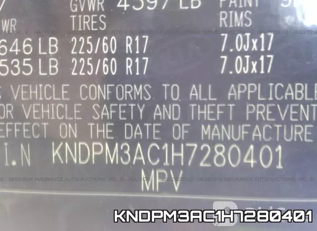 KNDPM3AC1H7280401 фото 9