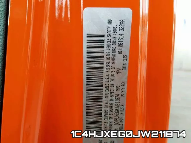 1C4HJXEG0JW211874 фото 2